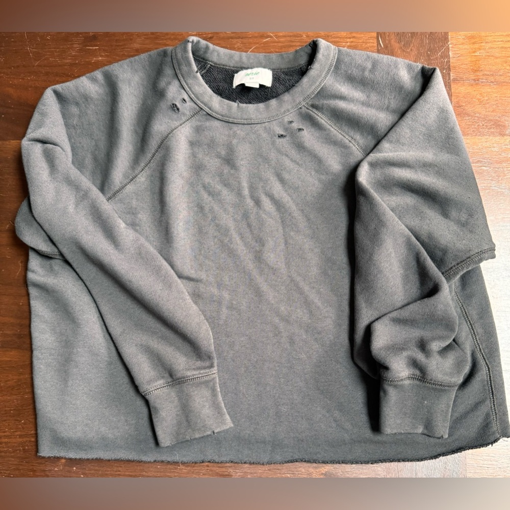 Distressed comfy sweatsirt